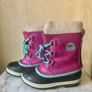 SOREL Kids Fucshia Yoot Pac TP Winter Boots Insulated Waterproof